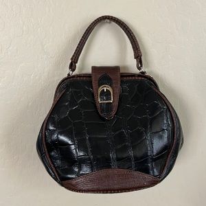 Vintage croc leather bag